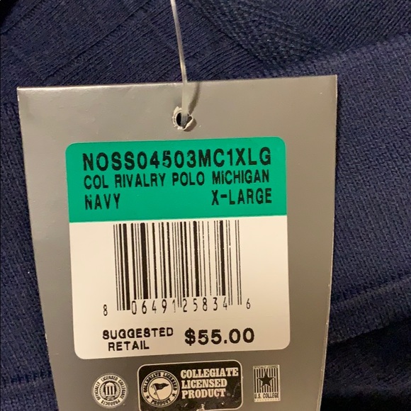 Nike Michigan Wolverines Polo Shirt NWT - Picture 2 of 2